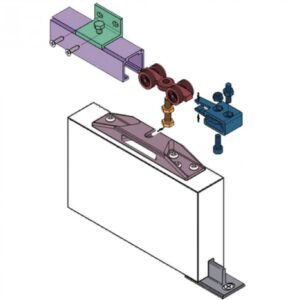 Schuifdeursysteem swipe 400 S voor dubbele binnendeur (max 80kg per deur)