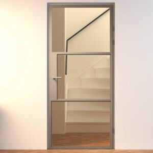 Aluminium binnendeur Maia | Brons | Opdek