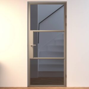 Aluminium binnendeur Maia | Brons | Opdek