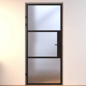 aluminium binnendeuren zwart met glas