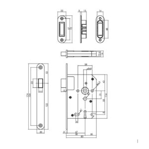Magneet Dag- en nachtslot RVS 1266 (incl. 2 sleutels)
