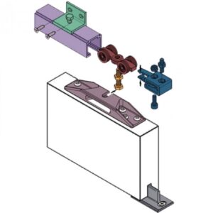 Schuifdeursysteem swipe 400 voor dubbele binnendeur (max 80kg per deur)