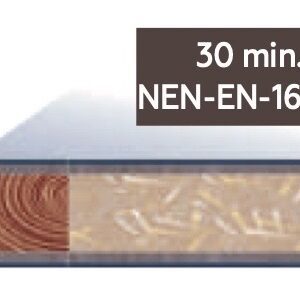RF30 Boarddeur met kozijn 30min brandwerend (67 x 114 mm)