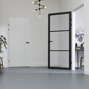 nova design ndb901 zwarte binnendeur met glas sfeer