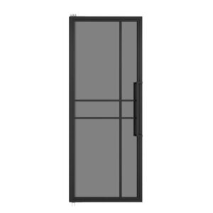 Stalen taatsdeur 6 vaks – Rook glas