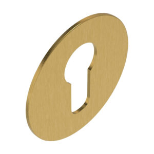 Cilinderrozet Orbit flat MESSING