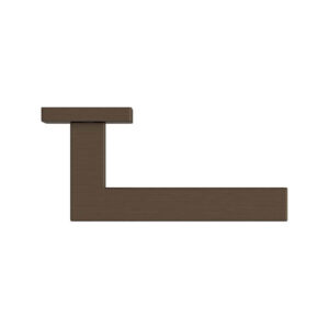 Deurkruk Squared 16 regular BRONS