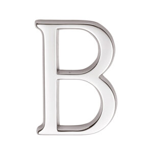 Huisletter B CHROOM