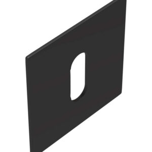 Sleutelrozet Squared flat ZWART