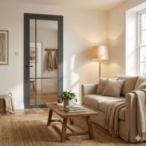 Skantrae SKL 9642 blank glas grafietgrijs sfeer