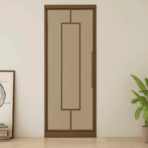 Stalen taatsdeur 3 vaks - rechthoek - Brons