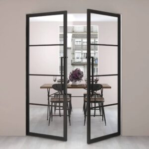 dubbele stalen taatsdeur 4 vaks