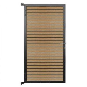 Tuindeur aluminium Dark Line Rhombus co-ex eiken - antraciet frame (90 x 180 cm)