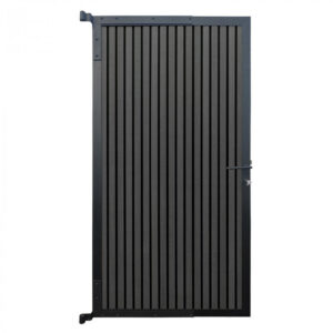 Tuindeur composiet co-ex Stripes - antraciet - antraciet kader (90 x 180 cm)