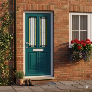 Weekamp voordeur WK1622 Klassiek glas in lood 1 sfeer