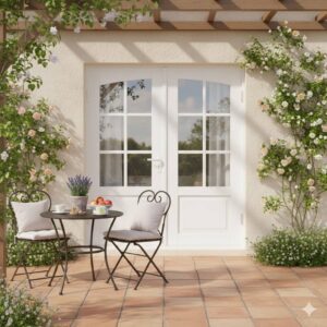 WK5376 Dubbele Terrasdeuren Premium Hardwood sfeer