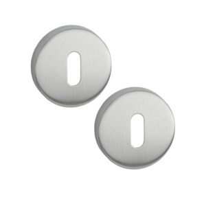 Weekamp Sleuetelplaat RVS rond 53 mm
