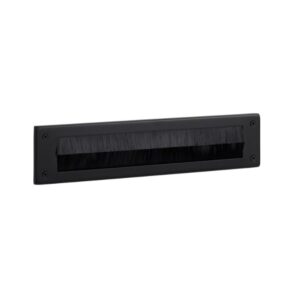 Weekamp Voordeur briefplaat tochtborstel Stream Black