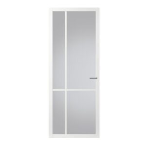 staal look binnendeur linden wit