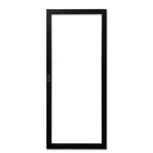 Staal look binnendeur Kekum Zwart met rookglas