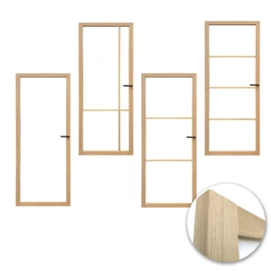 Eiken glasdeur Varik