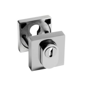 Weekamp Veiligheidsrozet met ktb PVD Chrome vierkant