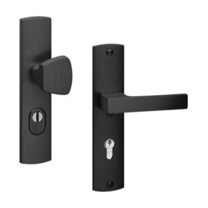 Weekamp Voordeurbeslag met ktb Press/Cube Black