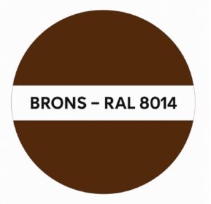 Mat brons RAL8014 (+50,00)
