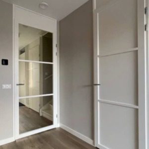 Staal look binnendeur Amsterdam Wit